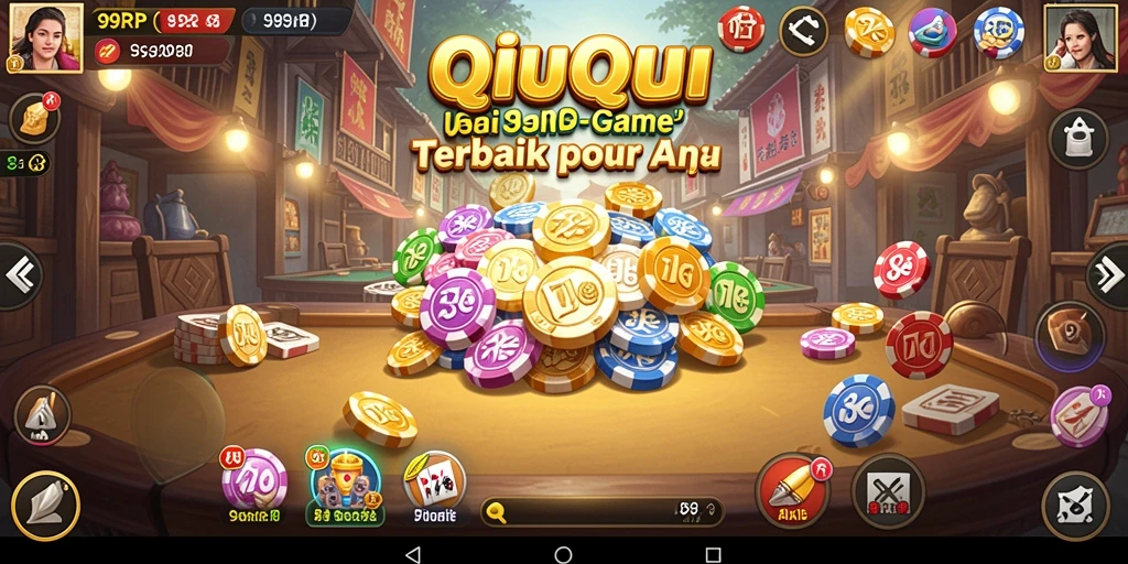 Tangkapan layar gameplay QiuQiu yang seru dan kompetitif.