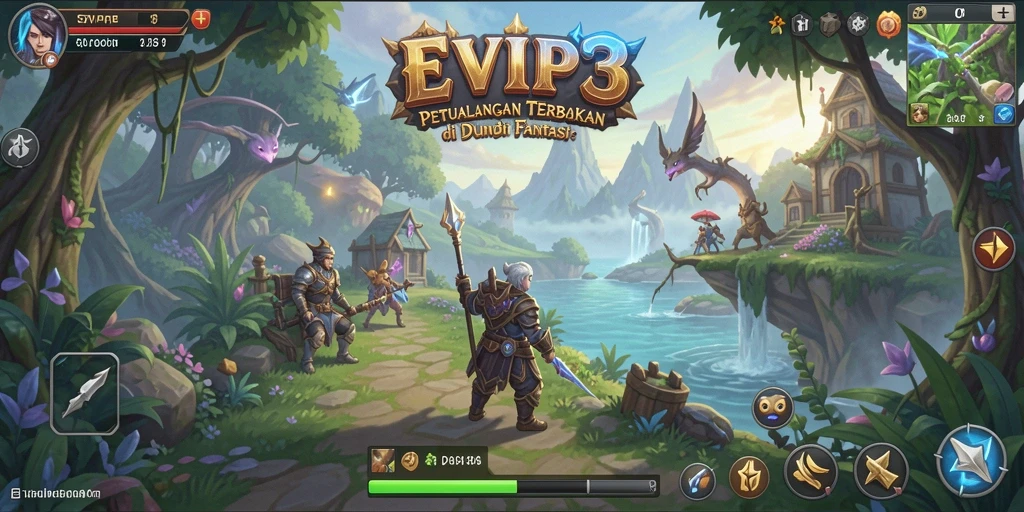 Tangkapan layar utama dari gameplay Open World EVIP3 yang epik.