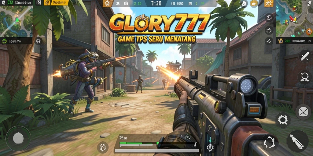 Tampilan gameplay GLORY777 yang intens dan menegangkan di medan pertempuran.