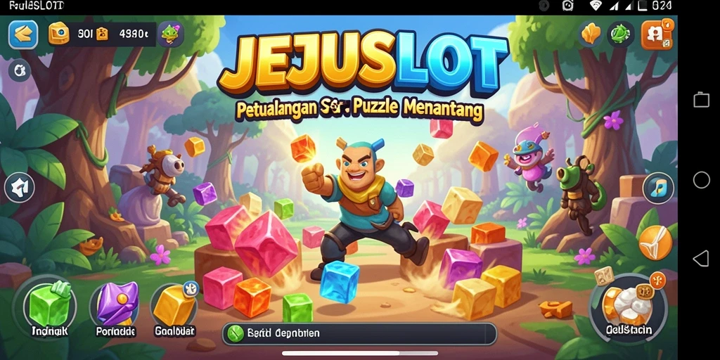 Screenshot gameplay JEJUSLOT yang menunjukkan tantangan Puzzle yang menarik.