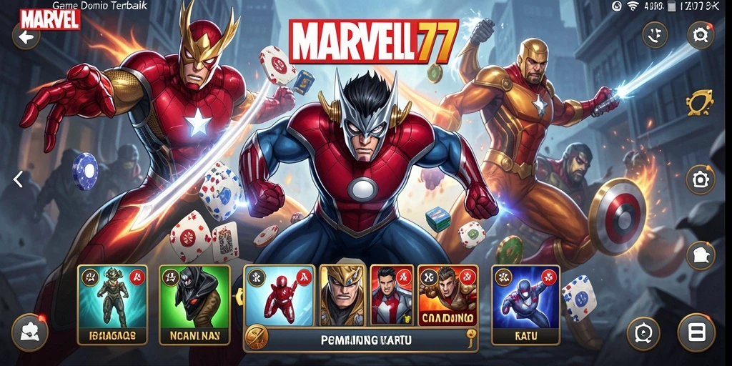 Tampilan utama screenshot MARVEL77 saat bermain Domino yang mengasyikkan.