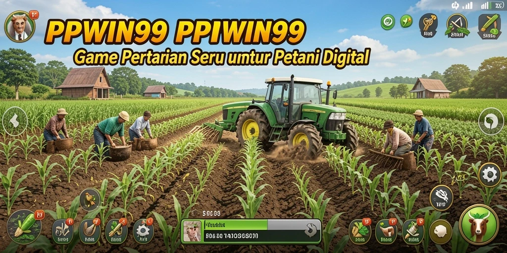 Screenshot gameplay PPWIN99 yang menampilkan aktivitas bertani yang menyenangkan.