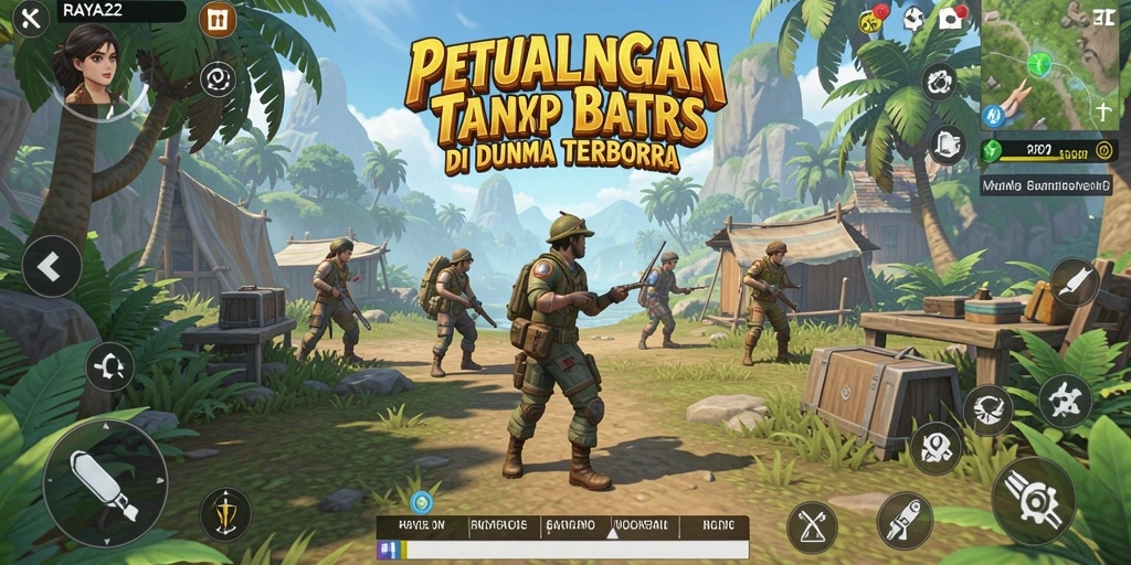 Tampilan gameplay Open World RAYA22 yang memukau dan interaktif.