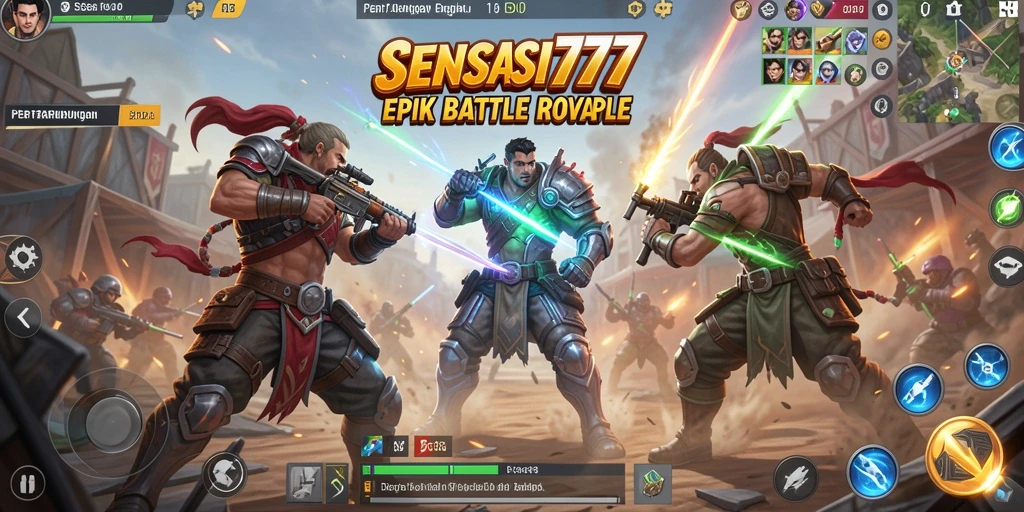 Tampilan gameplay yang menegangkan di SENSASI777.
