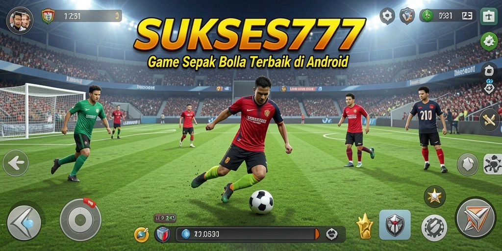 Screenshot gameplay SUKSES777 menampilkan aksi seru di lapangan.