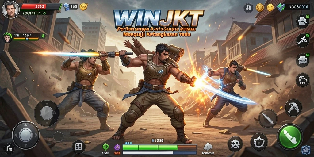 Tampilan aksi seru dalam pertarungan WINJKT yang mendebarkan.